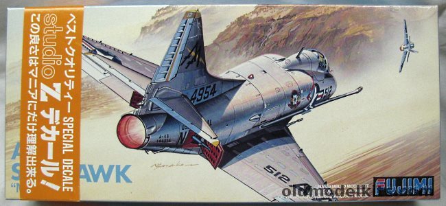 Fujimi 1/72 A-4B / A-4Q Skyhawk - USN VA-152 'Mavericks' USS Forrestal / Argentine Navy 3-A-307 - BAGGED, 7A-G101 plastic model kit